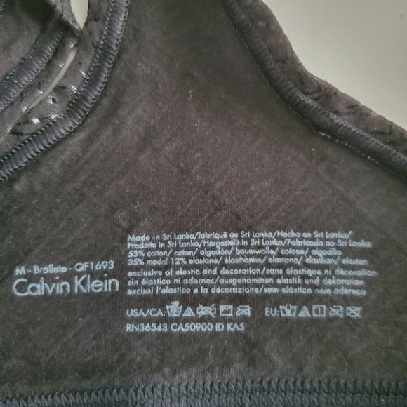 Calvin Klein Bralette & Bikini Set, Black, Medium - Picture 7 of 9